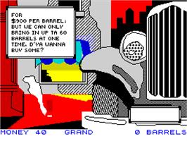 In game image of Mugsy's Revenge on the Sinclair ZX Spectrum.