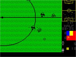 In game image of Mundial de Fútbol on the Sinclair ZX Spectrum.