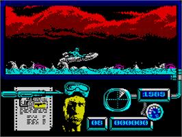 In game image of Navy Moves on the Sinclair ZX Spectrum.