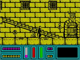 In game image of NightHunter on the Sinclair ZX Spectrum.
