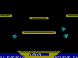 In game image of Ostron on the Sinclair ZX Spectrum.