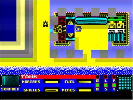 In game image of Panzadrome on the Sinclair ZX Spectrum.