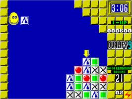 In game image of Plotting on the Sinclair ZX Spectrum.