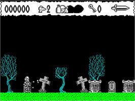 In game image of Prince Clumsy on the Sinclair ZX Spectrum.