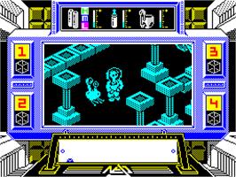 In game image of Prodigy on the Sinclair ZX Spectrum.
