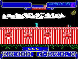 In game image of Punchy on the Sinclair ZX Spectrum.