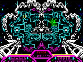 In game image of Purple Saturn Day on the Sinclair ZX Spectrum.