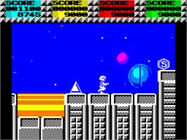 In game image of Quartet on the Sinclair ZX Spectrum.