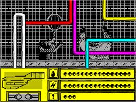 In game image of Rasterscan on the Sinclair ZX Spectrum.