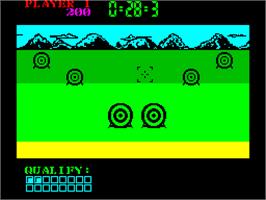 In game image of Raw Recruit on the Sinclair ZX Spectrum.