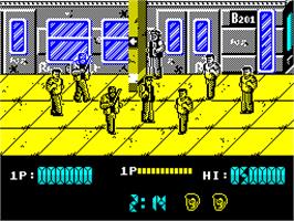 In game image of Renegade on the Sinclair ZX Spectrum.