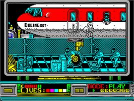 In game image of Rescate En El Golfo on the Sinclair ZX Spectrum.