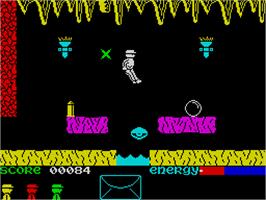 In game image of Robot Messiah on the Sinclair ZX Spectrum.