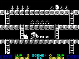 In game image of Rodland on the Sinclair ZX Spectrum.
