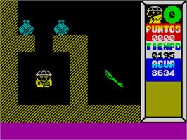 In game image of Saimazoom on the Sinclair ZX Spectrum.