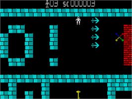 In game image of Saracen on the Sinclair ZX Spectrum.