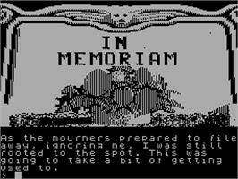 In game image of Scapeghost on the Sinclair ZX Spectrum.