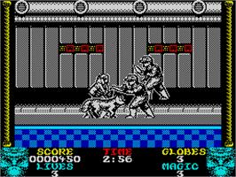 In game image of Shadow Dancer on the Sinclair ZX Spectrum.