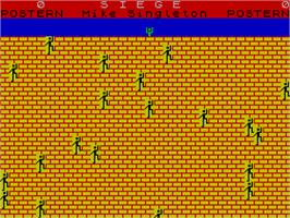 In game image of Siege on the Sinclair ZX Spectrum.