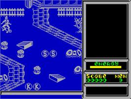 In game image of Skateboard Kidz on the Sinclair ZX Spectrum.