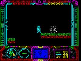 In game image of Soldier of Fortune on the Sinclair ZX Spectrum.