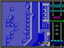 In game image of Sonic Boom on the Sinclair ZX Spectrum.