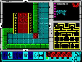 In game image of Space Crusade on the Sinclair ZX Spectrum.