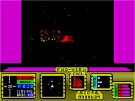 In game image of Space Hunter on the Sinclair ZX Spectrum.