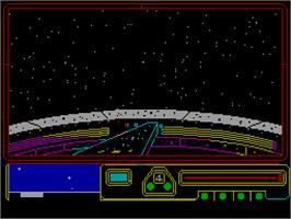 In game image of Space Station Oblivion on the Sinclair ZX Spectrum.