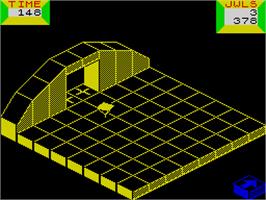 In game image of Spindizzy on the Sinclair ZX Spectrum.