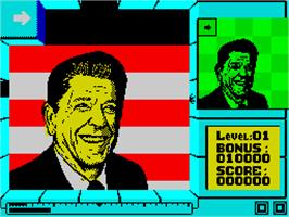 In game image of Split Personalities on the Sinclair ZX Spectrum.