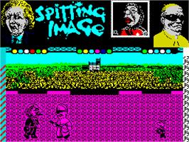 In game image of Sporting Triangles on the Sinclair ZX Spectrum.