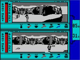 In game image of Spy vs. Spy III: Arctic Antics on the Sinclair ZX Spectrum.