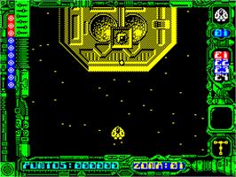 In game image of Stardust on the Sinclair ZX Spectrum.
