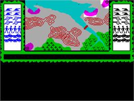 In game image of Stonkers on the Sinclair ZX Spectrum.