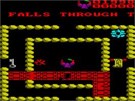 In game image of Storm on the Sinclair ZX Spectrum.