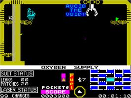 In game image of Strange Loop on the Sinclair ZX Spectrum.