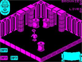 In game image of Sweevo's World on the Sinclair ZX Spectrum.