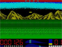 In game image of Target Plus on the Sinclair ZX Spectrum.