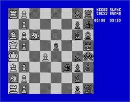 In game image of The Chessmaster 2000 on the Sinclair ZX Spectrum.