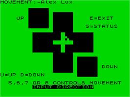 In game image of The Forest of Doom on the Sinclair ZX Spectrum.