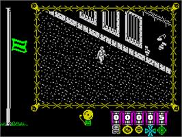 In game image of The Great Escape on the Sinclair ZX Spectrum.