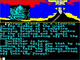 In game image of The Neverending Story on the Sinclair ZX Spectrum.