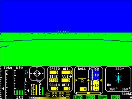 In game image of Tomahawk on the Sinclair ZX Spectrum.