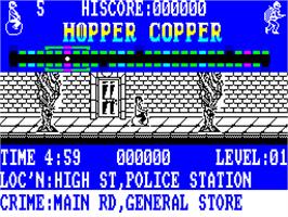 In game image of Tower Toppler on the Sinclair ZX Spectrum.