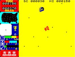 In game image of Tranz Am on the Sinclair ZX Spectrum.