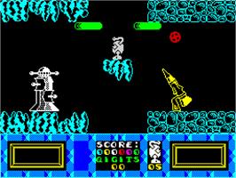 In game image of Tremor on the Sinclair ZX Spectrum.