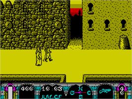 In game image of Tuareg on the Sinclair ZX Spectrum.