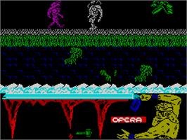 In game image of Ulises on the Sinclair ZX Spectrum.
