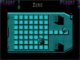 In game image of Uridium on the Sinclair ZX Spectrum.